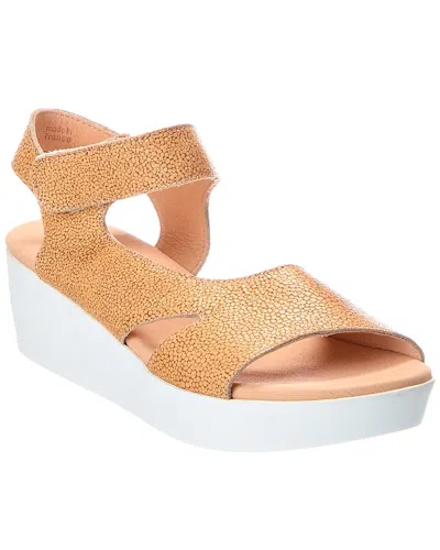 Arche Soqeto Leather Sandal In Orange