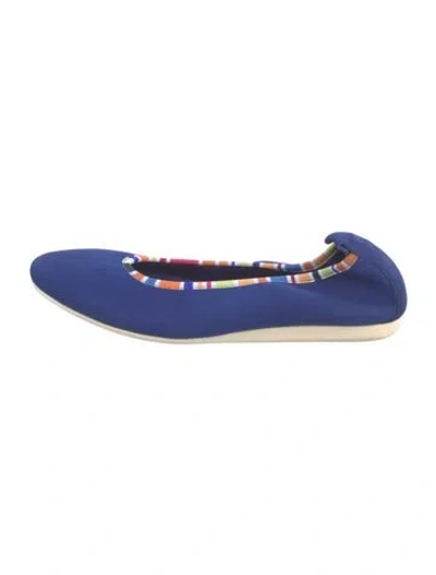 Pre-owned Arche Suede Ballet Flats In Blue