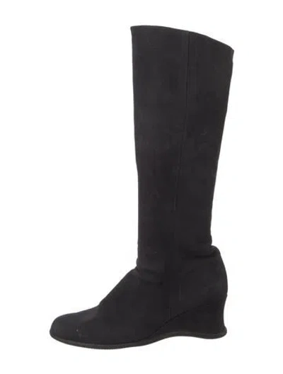 Pre-owned Arche Suede Boots In Black