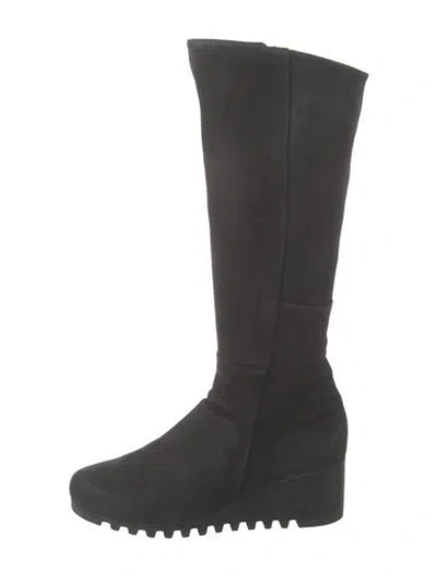 Pre-owned Arche Suede Boots In Black