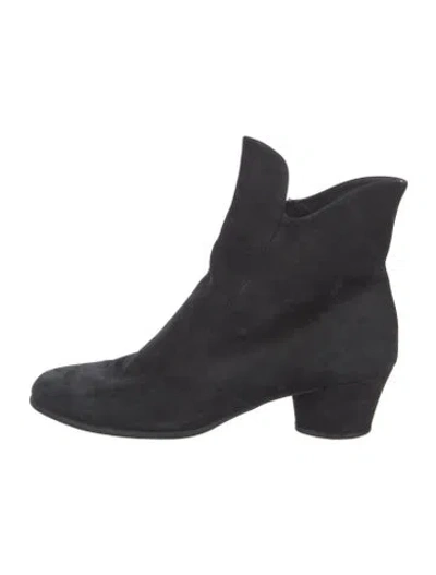 Pre-owned Arche Suede Boots In Black