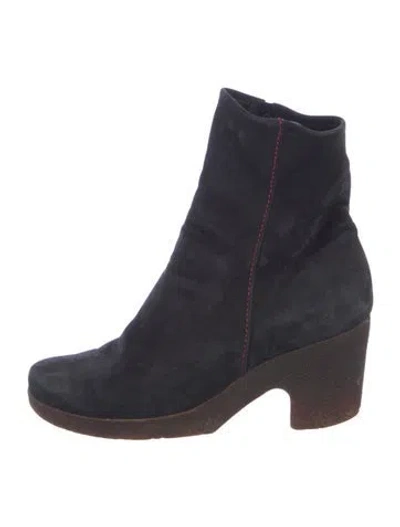 Pre-owned Arche Suede Boots In Black