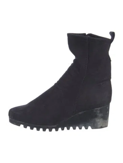 Pre-owned Arche Suede Boots In Blue