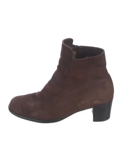 Pre-owned Arche Suede Boots In Brown
