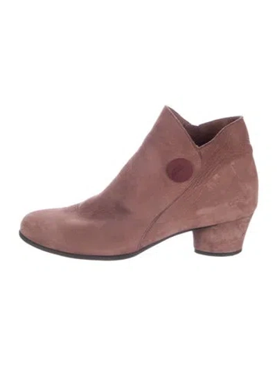 Pre-owned Arche Suede Boots In Burgundy
