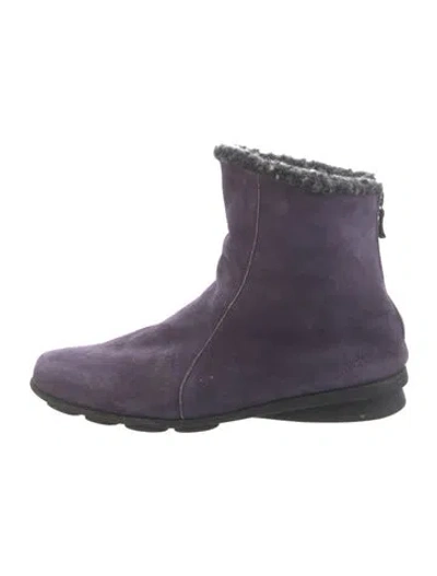 Pre-owned Arche Suede Boots In Purple