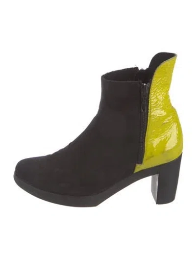 Pre-owned Arche Suede Chelsea Boots In Black