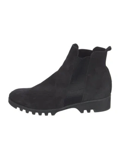 Pre-owned Arche Suede Chelsea Boots In Black