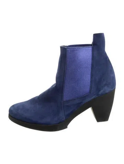 Pre-owned Arche Suede Chelsea Boots In Blue