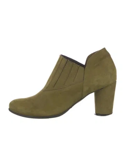 Pre-owned Arche Suede Chelsea Boots In Green