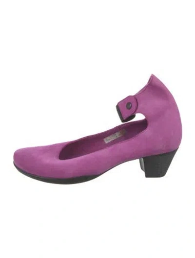 Pre-owned Arche Suede Flats In Purple