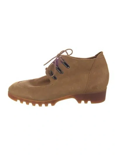 Pre-owned Arche Suede Lace-up Boots In Brown