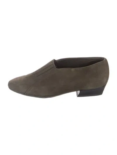 Pre-owned Arche Suede Loafers In Green