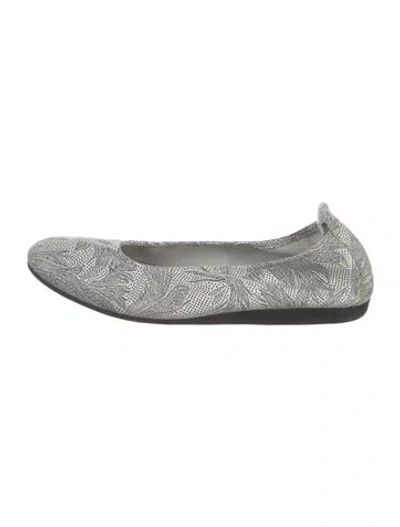 Pre-owned Arche Suede Printed Ballet Flats In Multi