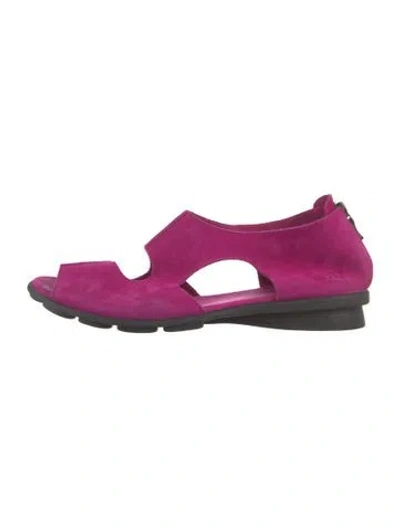 Pre-owned Arche Suede Sandals In Purple