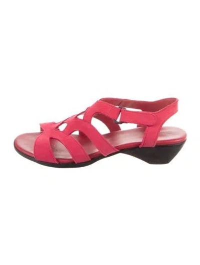 Pre-owned Arche Suede Slingback Sandals In Multi