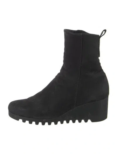 Pre-owned Arche Suede Sock Boots In Black