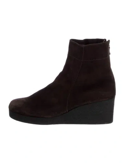 Pre-owned Arche Suede Sock Boots In Black