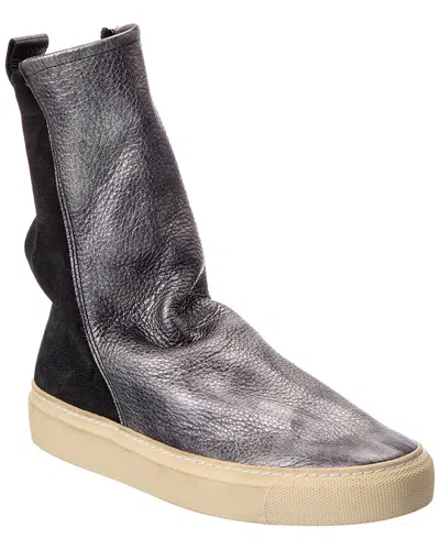 Arche Tbat Leather High-top Sneaker In Gray