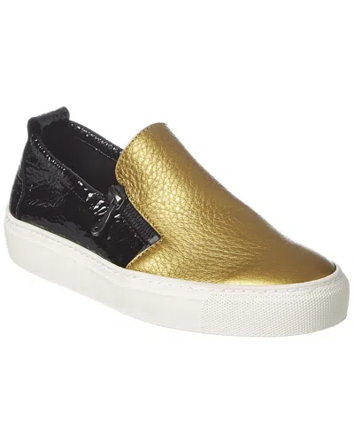 Arche Tbelo Leather Sneaker In Gold