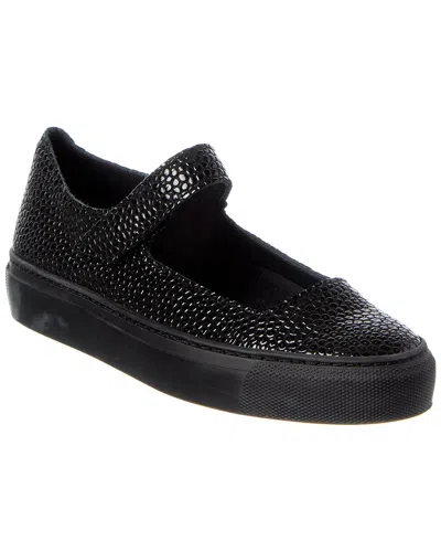 Arche Tbilis Embossed Leather Flat In Black