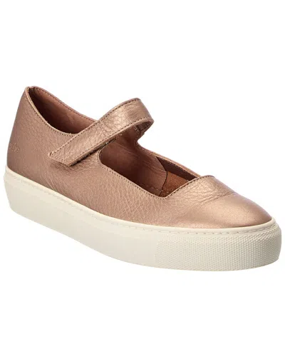 Arche Tbilis Leather Sneaker In Gold
