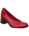 Arche Teobao Leather & Suede Pump In Red