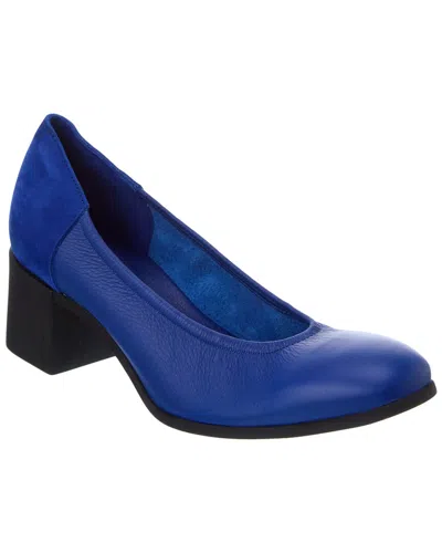 Arche Teobao Leather Pump In Blue