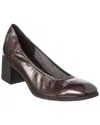 Arche Teobao Leather Pump In Metallic
