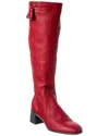 Arche Teorna Leather Knee-high Boot In Red