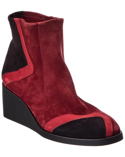Arche Tilara Leather Wedge Bootie In Animal Print