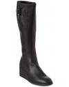 Arche Tilhoo Leather Knee-high Boot In Black