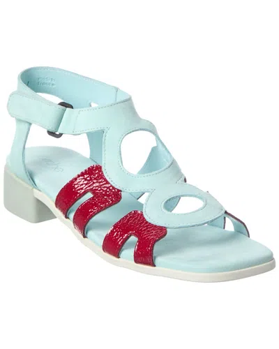 Arche Tinoha Leather Sandal In Green