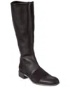 Arche Twiglo Leather Knee-high Boot In Black