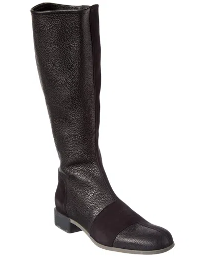 Arche Twiglo Leather Knee-high Boot In Black