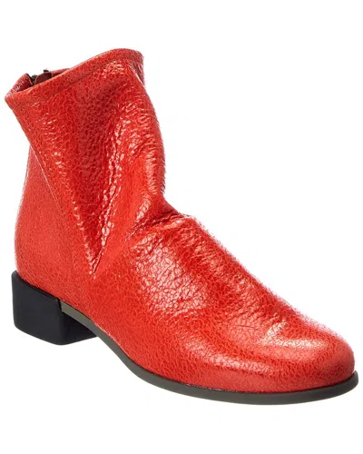 Arche Twinny Leather Boot In Red