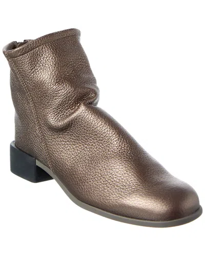 Arche Twinny Leather Bootie In Brown