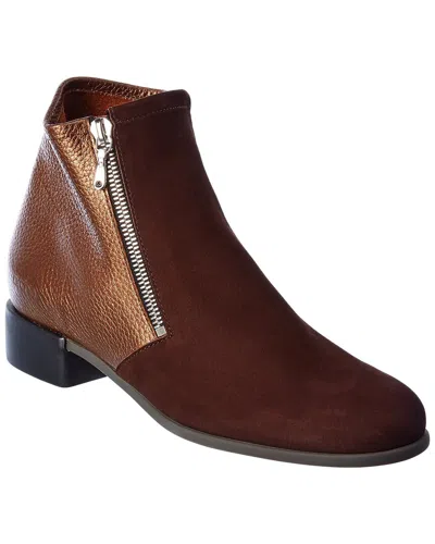 Arche Twit Suede & Leather Bootie In Brown