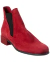Arche Twitic Leather Bootie In Red