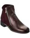 Arche Twitwi Leather Bootie In Red