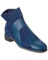Arche Twizig Leather & Suede Bootie In Blue