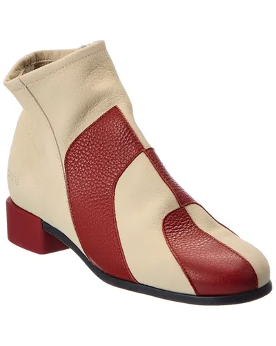 Arche Twizig Leather Bootie In Multi