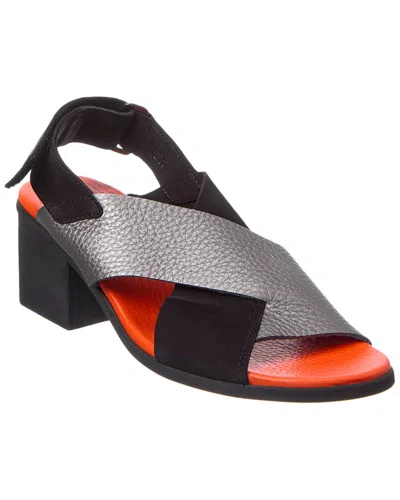 Arche Vayest Leather & Suede Sandal In Black