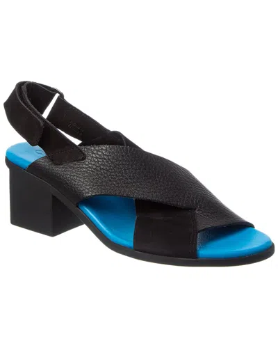Arche Vayest Leather Sandal In Black