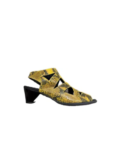 Arche Women's Iziako Sandals In Yellow Snake