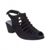 Arche Soexor Leather Sandal In Black