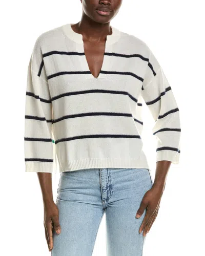 Archer Madison Cashmere Sweater In White