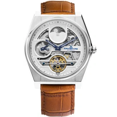Pre-owned Archetype Rogue Automatic Silver Tan White