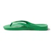 Archies Footwear Arch Support Flip Flops In Kelly Green