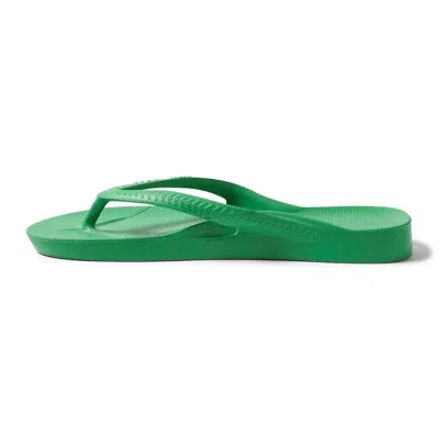 Archies Footwear Arch Support Flip Flops In Kelly Green